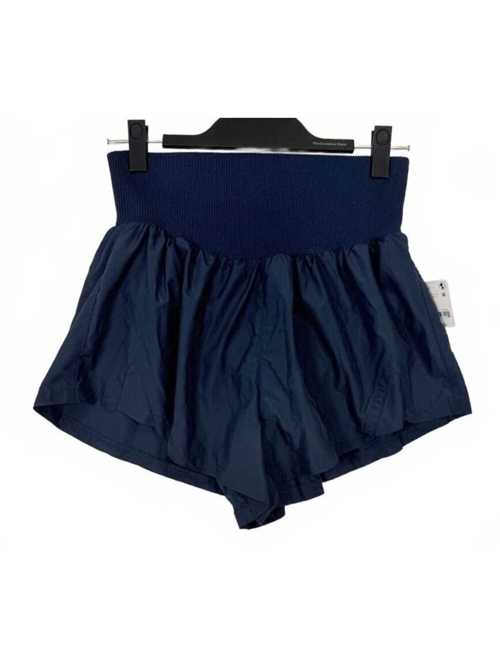 FP Movement Free People Carpe Diem Smocked Run Shorts Midnight Navy NWT Medium
